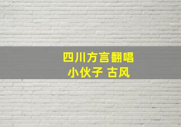 四川方言翻唱 小伙子 古风